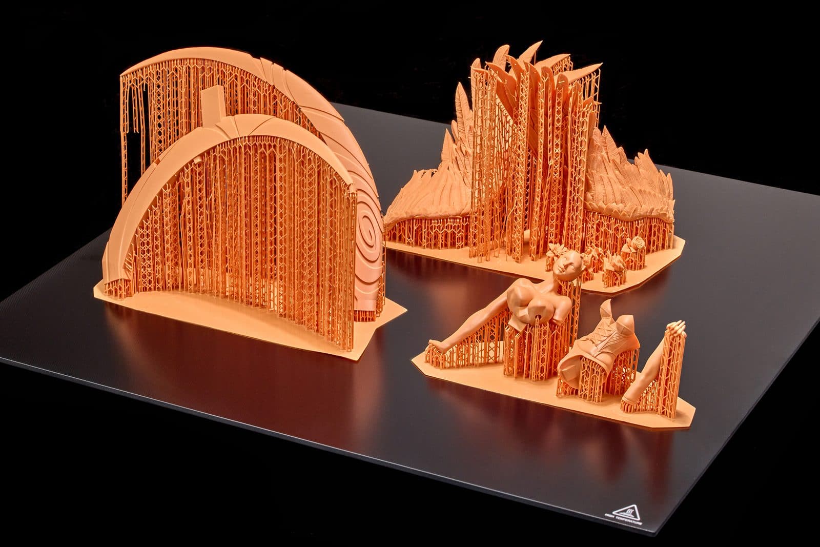 3D printing (red wax)