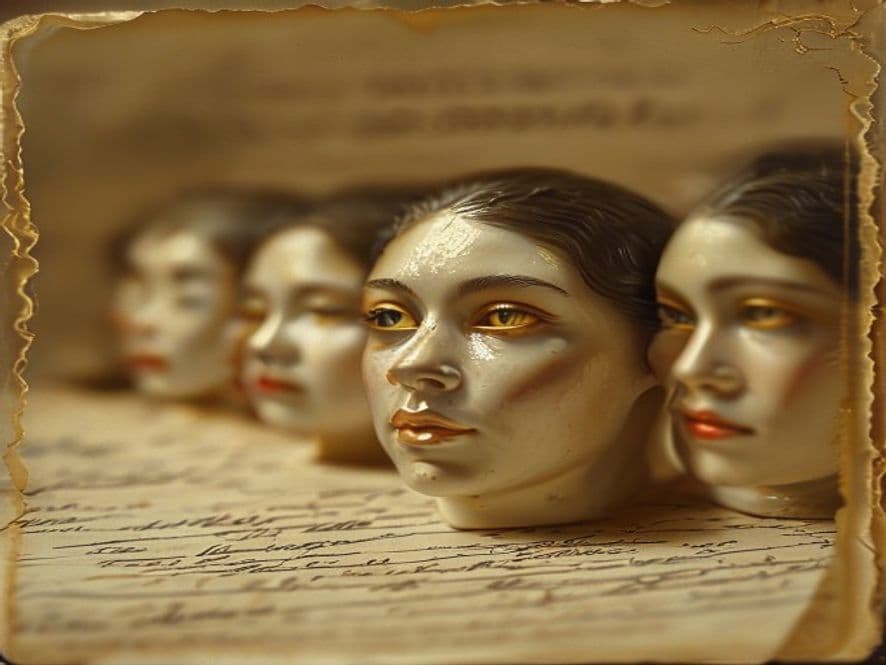 Hand-painted model parts in production
